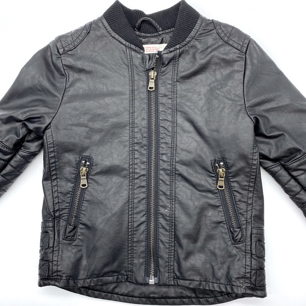 Kids faux leather jacket